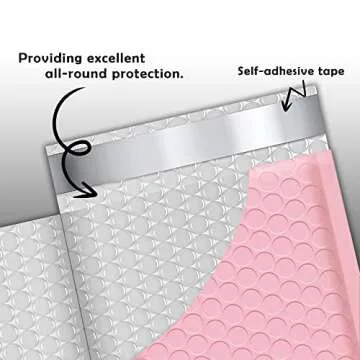 Yens Poly Bubble Mailers 4x8 Waterproof Self Seal Bags