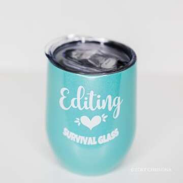 Funny Photography Gifts for Women Editor Editing Gifts for Her Photographer Accessories wine Glass tumbler coffee mug 0251