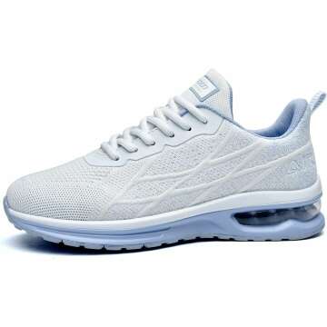 GANNOU Women's Air Athletic Running Shoes Fashion Sport Gym Jogging Tennis Fitness Sneaker US5.5-11