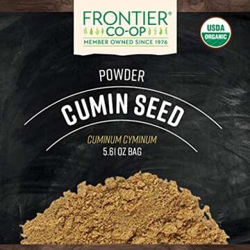 Frontier Co-op Organic Ground Cumin Seed 5.61oz Cumin Powder