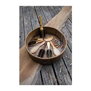 Redecker 4-1/2-Inch Pocket Hairbrush - All Hair Types