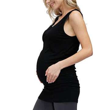 HOFISH Plus Size Maternity Nursing Cami Tanks for Moms