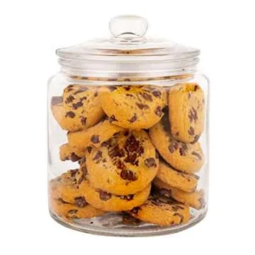 Set of 3 Airtight Glass Jars for Kitchen Organization