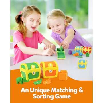 Coogam Alphabet Learning Toys for Toddlers, 26pcs Surprise Letters Treasure Locks with Keys, Uppercase Lowercase ABC Matching Color Sorting Game, Montessori Fine Motor Skill Gift for 3 4 5 Year Old