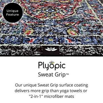 Plyopic All In One Yoga Mat | Luxury Sweat-Grip Design