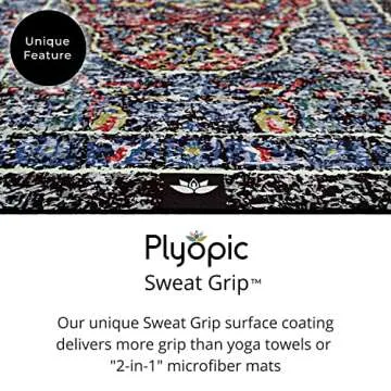 Plyopic All In One Yoga Mat | Luxury Sweat-Grip Design
