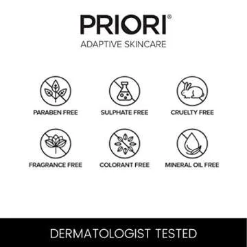 PRIORI Skincare Hydrofill Face Mask for Intense Hydration, AHA Lactic Acid, Caffeine, Vitamin C, E, A, Fragrance Free Skincare Treatment Dermatologist Tested, Overnight Sleeping Facial 4 fl oz