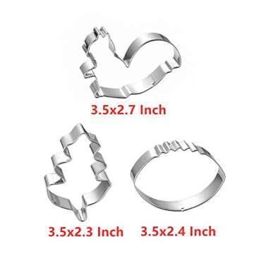 Fall Thanksgiving Cookie Cutters Set - 8 Fun Shapes for Baking