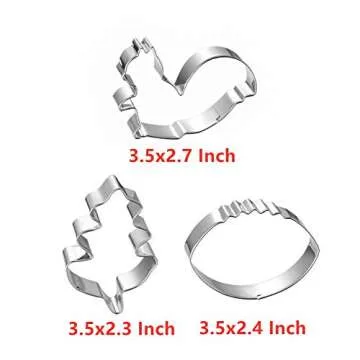 Fall Thanksgiving Cookie Cutters Set - 8 Fun Shapes for Baking