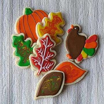Fall Thanksgiving Cookie Cutters Set - 8 Fun Shapes for Baking