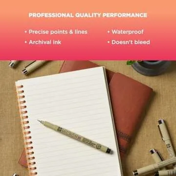 SAKURA Pigma Micron Fineliner Pens - Archival Black Ink Pens - Pens for Writing, Drawing, or Journaling - Assorted Point Sizes - 16 Pack