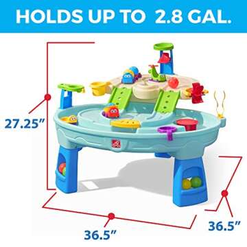 Step2 Ball Buddies Adventure Center Water Table for Kids, Indoor and Outdoor Kids Water Sensory Tabl...