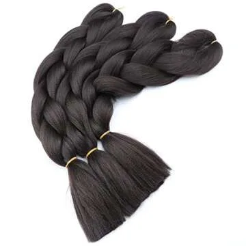 Original Jumbo Braids Hair Extension 24 inch Dark Brown