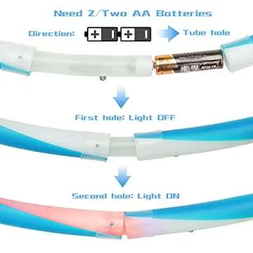 36in LED Hoop Dance Exercise Light Up Hoop for Kids Adults Children, Fitness Equipment Weight Loss Auto Color Changing Strobe Glow Light, 90cm Hoop Hooper(2 AA Batteries are Needed. Not Included)