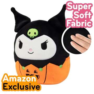 Squishmallows Original 8-Inch Kuromi Pumpkin - Official Jazwares Plush - Collectible Soft & Squishy ...
