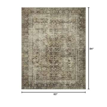 Loloi Magnolia Home by Joanna Gaines Sinclair Collection SIN-01 Pebble/Taupe 5'-0" x 7'-0", .25" Pil...