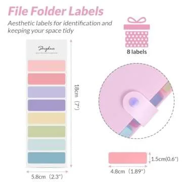 SKYDUE Expanding File Folder with 5 Pockets, Cute Accordion File Organizer, Letter Size Filing Folder, Portable Paper Receipt Organizer, School Office Supplies Purple