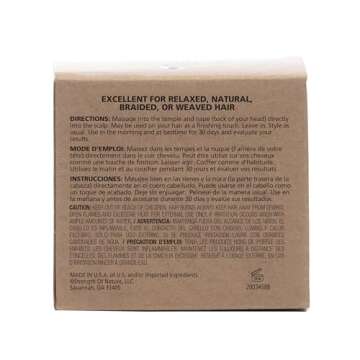 Dr. Miracle's Temple and Nape Gro Balm - For Healthy Hair Growth, Contains Wheat Protein, Aloe, Vitamin A, Vitamin D, Strengthens, Promotes Growth, 4 oz