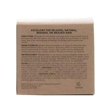 Dr. Miracle's Temple and Nape Gro Balm - For Healthy Hair Growth, Contains Wheat Protein, Aloe, Vitamin A, Vitamin D, Strengthens, Promotes Growth, 4 oz