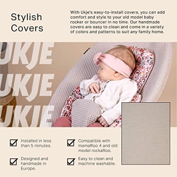 UKJE Soft Cotton Rocker Cover for 4Moms MamaRoo 4
