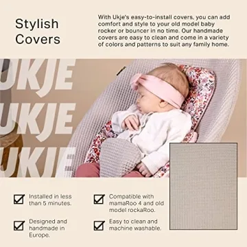 UKJE Soft Cotton Rocker Cover for 4Moms MamaRoo 4