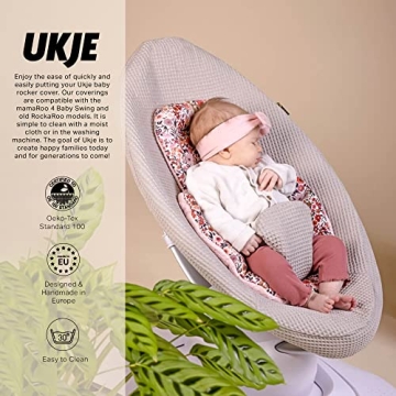 UKJE Soft Cotton Rocker Cover for 4Moms MamaRoo 4