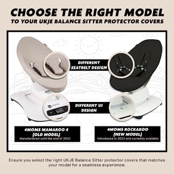 UKJE Soft Cotton Rocker Cover for 4Moms MamaRoo 4