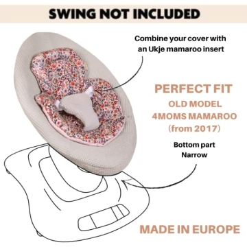 UKJE Soft Cotton Rocker Cover for 4Moms MamaRoo 4