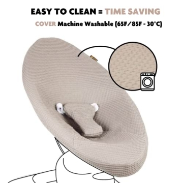 UKJE Soft Cotton Rocker Cover for 4Moms MamaRoo 4