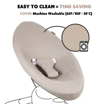 UKJE Soft Cotton Rocker Cover for 4Moms MamaRoo 4