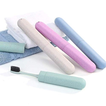 Hooqict 4 Pack Colorful Travel Toothbrush Cases