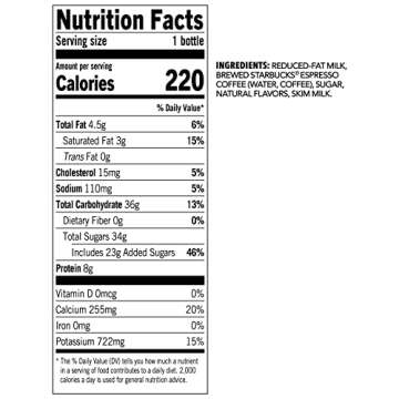 Starbucks dark roast, Liquid Iced Espresso, Caramel Macchiato, 14oz Bottles, (8 Pack)