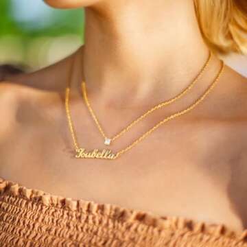 Ldurian Custom Name Necklace for Unique Personalization