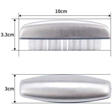Hand and Nail Brush cleaner,Stainless Steel Soap, fingernail toe Cleaning Scrubbing Brushes & Help Eliminating Smells Absorb Odor (1 PCS)