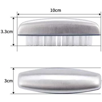 Hand and Nail Brush cleaner,Stainless Steel Soap, fingernail toe Cleaning Scrubbing Brushes & Help Eliminating Smells Absorb Odor (1 PCS)