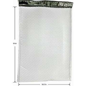 Progo 15 ct #7 Extra Large Poly Bubble Mailers 14.5x19 Inch Bubble Lined Cushioned Poly Mailer. Tear-proof, Water-resistant and Postage-saving Lightweight Shipping Padded Envelopes/Bags.