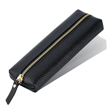 Sluxa Genuine Leather Pen Case - Elegant Cowhide Features