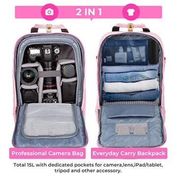 Stylish TARION Camera Backpack for Women with Laptop Holder