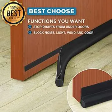 MAXTID Adjustable Door Draft Stopper for Energy Savings