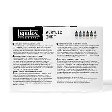 Liquitex Professional Acrylic Ink, 1-oz (30ml), Muted Collection, Set of 6