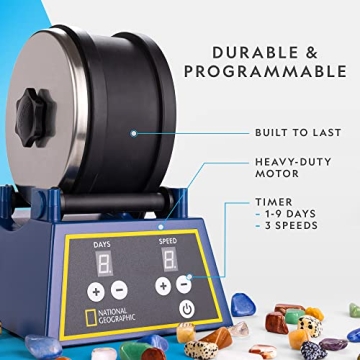 National Geographic Rock Tumbler Kit for All Ages