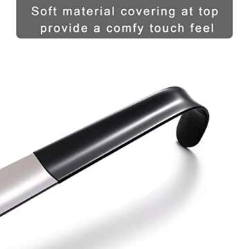 BOOMIBOO 2 Pcs Shoe Horn, 16.5 Inch Long Shoe Horn for Home Use, 7.5 Inch Shoe Horn for Travelling, Perfect Combination.