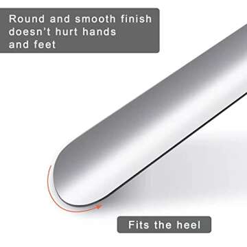BOOMIBOO 2 Pcs Shoe Horn, 16.5 Inch Long Shoe Horn for Home Use, 7.5 Inch Shoe Horn for Travelling, Perfect Combination.