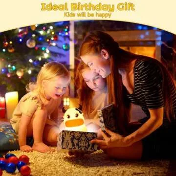 AVEKI Night Light for Kids, Portable Tap Control Rechargeable Nightlight Lamp, Color Changing, Silicone Cute Muti Color Cow Night Lamp Bedroom Decor for Infant or Toddler (Cows-USB)