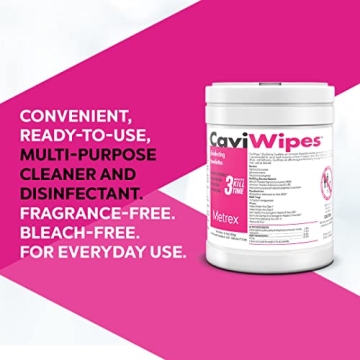 CaviWipes Germicidal Cleaner Healthcare Disinfecting Wipes 160 Count