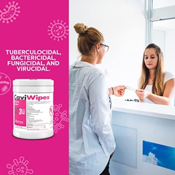 CaviWipes Germicidal Cleaner Healthcare Disinfecting Wipes 160 Count