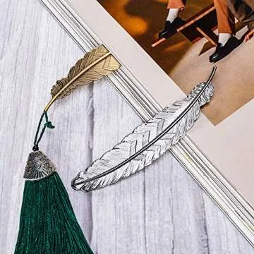 Tatuo Feather Bookmarks for Creative Readers and Gifts