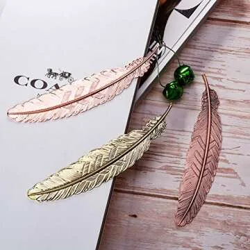 Tatuo Feather Bookmarks for Creative Readers and Gifts