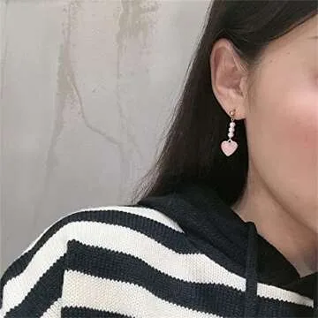 MALOYANVE Heart Dangle Earrings for All Occasions