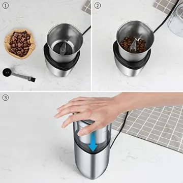 Premium SHARDOR Electric Grinder for Coffee and Spices